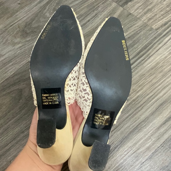 Souliers Covered Foot Open Back Heels - Picture 5 of 6